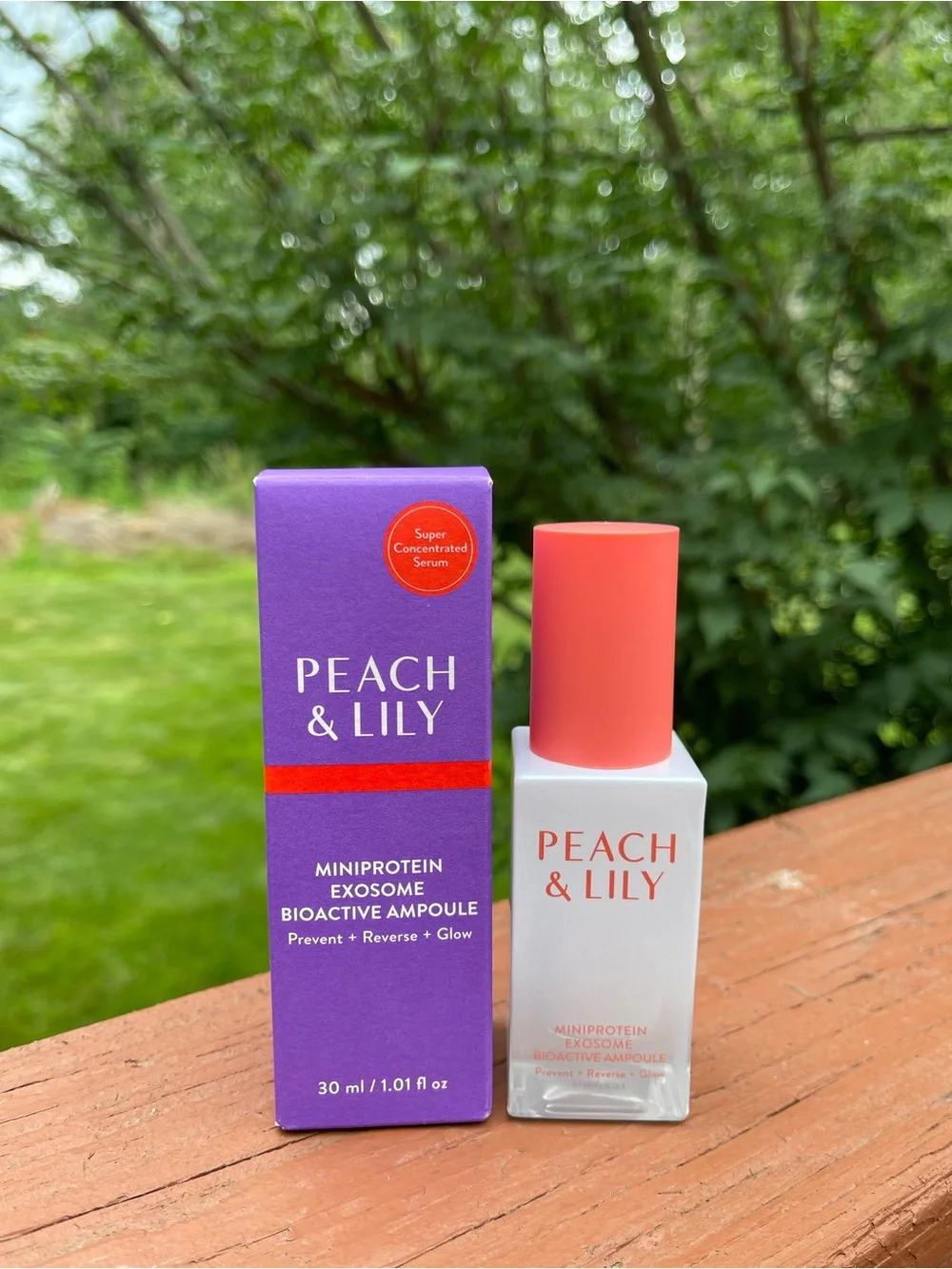 Peach Colored Glass Skin Luminizing Stick & Serum Set